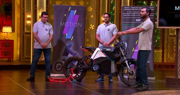 Motion Breeze: A Smart Electric Motorcycle Investment on Shark Tank India